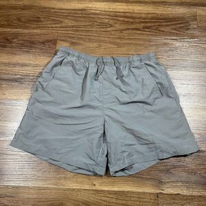 Columbia PFG Omni-Shade Gray Fishing Swim Shorts Mesh Lining Drawstring Men's M